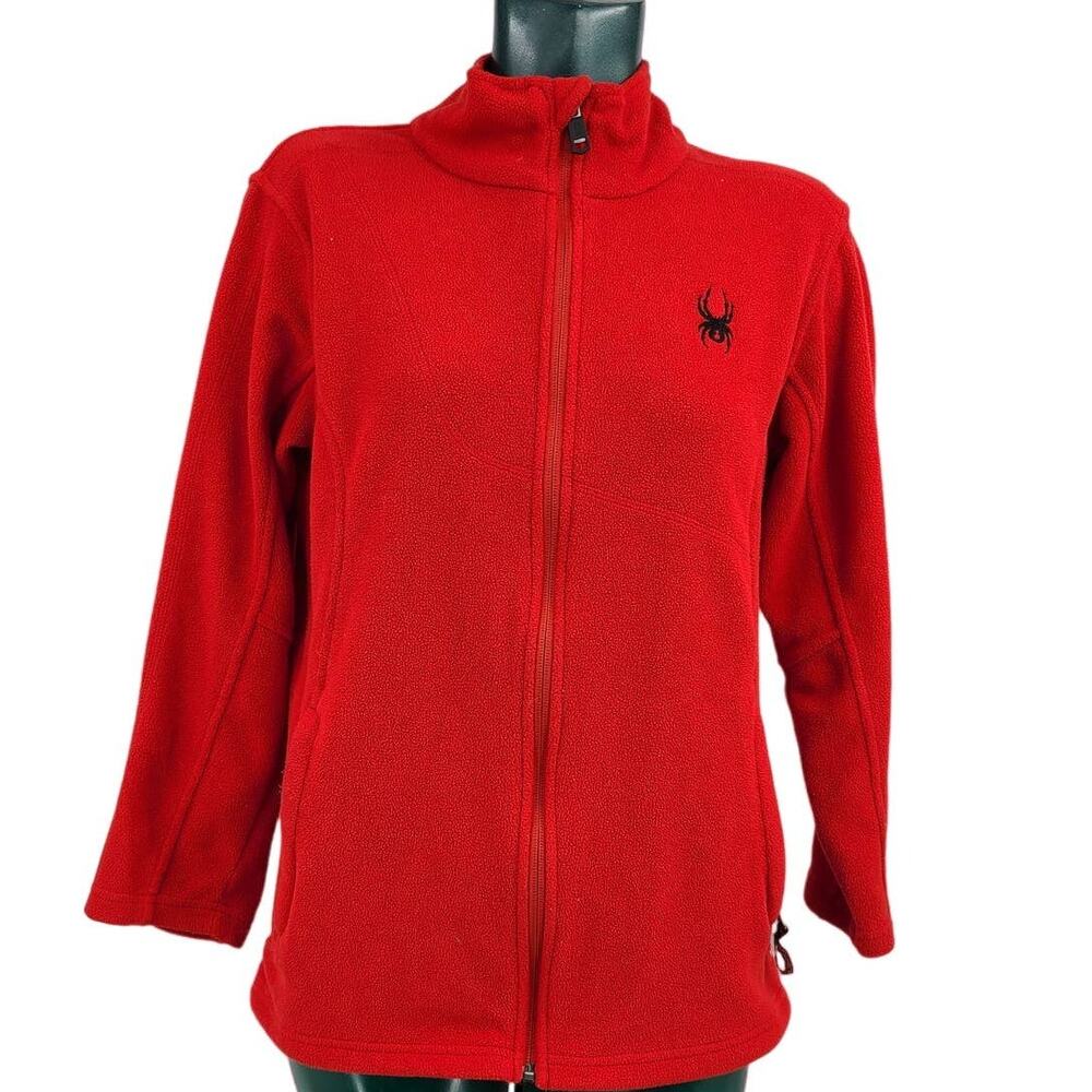Spyder Red Fleece Layer Coat jacket Winterwear Coldgear Youth Size XL 2254